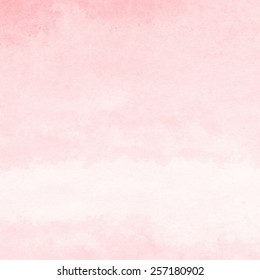 Soft Coral Red Watercolor Texture Background, Hand Painted