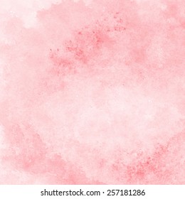 Soft Coral Red Watercolor Texture Background, Hand Painted