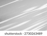 Soft Diagonal Window Shadows on Minimalist White Textured Wall Background