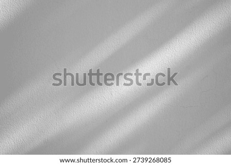 Soft Diagonal Window Shadows on Minimalist White Textured Wall Background