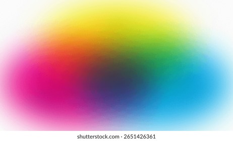 A soft, diffused rainbow gradient transitions smoothly through a spectrum of vibrant colors, overlaid with a subtle grain texture. - Powered by Shutterstock - Get 15% off with code: PIKWIZARD15