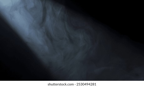 Soft diffused rays of light cut through the hazy darkness.