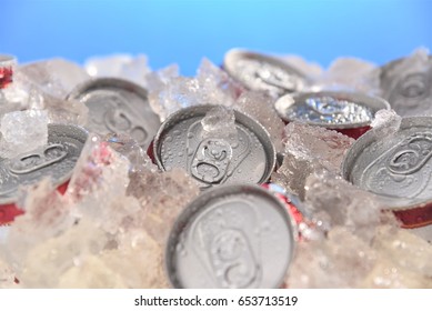 Soft Drink Can Chill In Ice