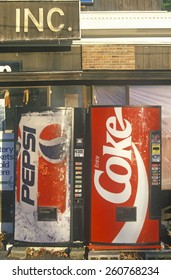 Soft Drink Vending Machines For Pepsi And Coke, Manchester, VT