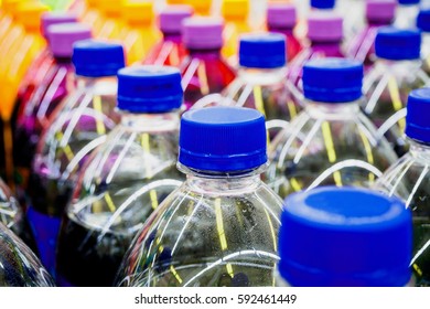 Soft Drinks Bottles In Supermarket