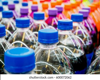 Soft Drinks Bottles In Supermarket