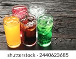 Soft drinks and fruit juice mixed with soda high in sugar have a negative effect on physical health