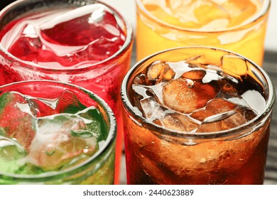 Soft drinks and fruit juice mixed with soda high in sugar have a negative effect on physical health