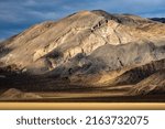 Soft Evening Shadows On The Ridge Over The Racetrack Playa in Death Valley