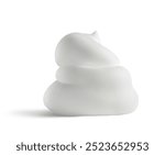 A soft and fluffy white cosmetic foam pile that is perfect for a variety of creative projects and various design uses