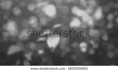 A soft focus abstract background featuring blurred bokeh lights and subtle organic shapes in grayscale.