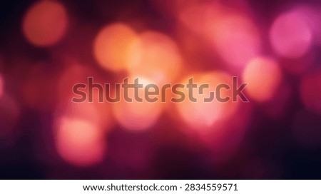 A soft focus abstract background featuring glowing bokeh lights in shades of orange, pink, and purple, creating a warm and inviting atmosphere.