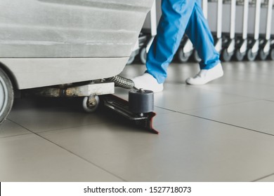 Machine Floor Cleaning Stock Photos Images Photography