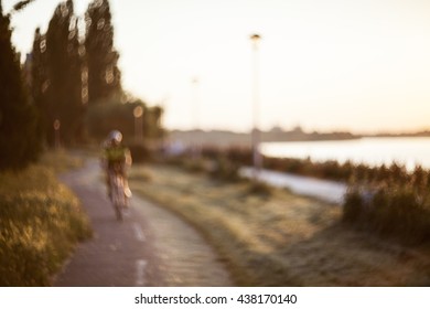 Soft focus image of a bicycle road - Powered by Shutterstock