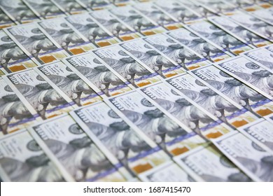 Soft Focus Photo. Money Background. Dollar Currency Notes. Inflation Rate. Economic Crisis.