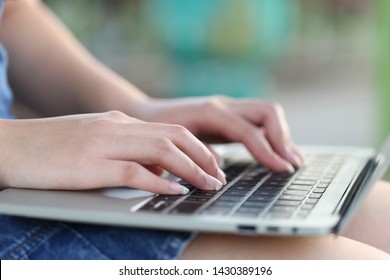 soft focus of young woman of freelancer working using laptop computer in coffee shop, Communication technology and Business concept - Shutterstock ID 1430389196