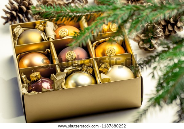 Soft Focussed Christmas Decoration On White Stock Photo Edit Now