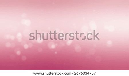 A soft, gradient background displays numerous, out-of-focus, light-white circles against a delicate pink ombre.