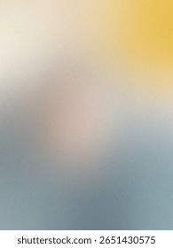 A soft, hazy gradient background transitioning from a bright yellow at the top right to a cool blue at the bottom left, with a subtle grainy texture.