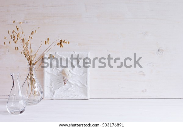 Soft Home Decor Seashells Glass Vase Stock Photo Edit Now 503176891