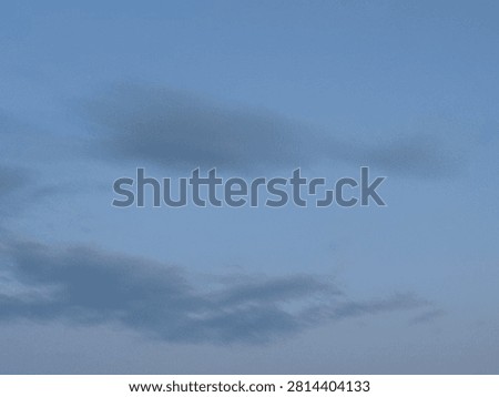 Soft Natural Clouds in the Sky During Peaceful Dusk Evening Light