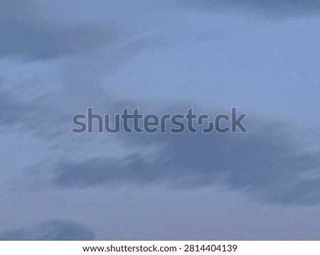 Soft Natural Clouds in the Sky During Peaceful Dusk Evening Light