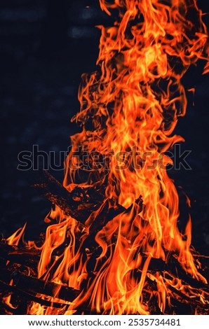 Similar – Image, Stock Photo Fire in the Sky Warmth