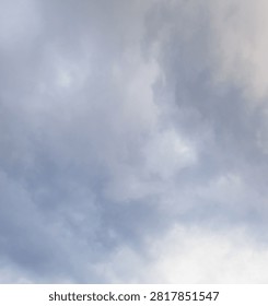 Soft overcast sky featuring smooth cloud textures and subtle blue tones, ideal as a natural background.