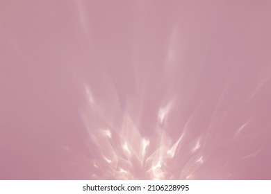 Soft Pink Background With Bright  Crystal Light