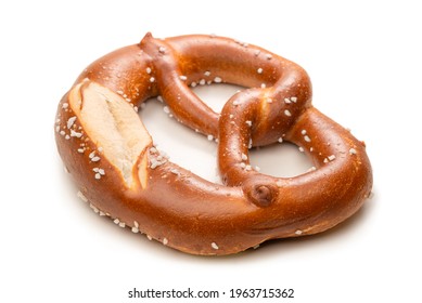 Soft Pretzel Isolated Against White Background