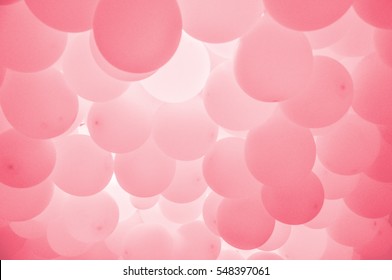 Soft red balloons background