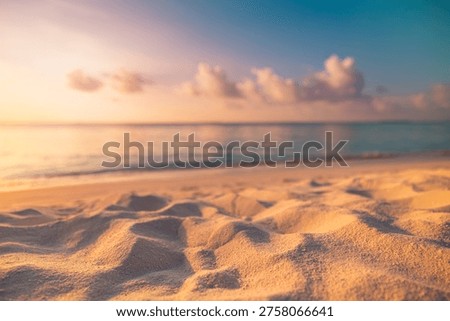 Soft sand dune texture with wind shaped ripples, warm sunlight and shadows, minimal abstract nature pattern, serene desert background. Idyllic summer ocean beach calm waves inspire tropical shore