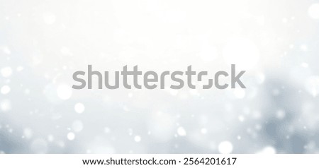 Soft snowfall creating a serene winter atmosphere.