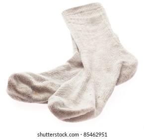 soft sock isolated on a white background
