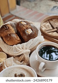 Soft steam bread and coffee
a nice breakfast

