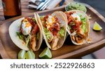 Soft Tacos: Warm, soft tortillas filled with savory meats, fresh veggies, and zesty salsas. A versatile and delicious handheld delight, perfect for quick, flavorful meals.