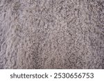 Soft texture of a Mongolian sheepskin fur coat in grey tones