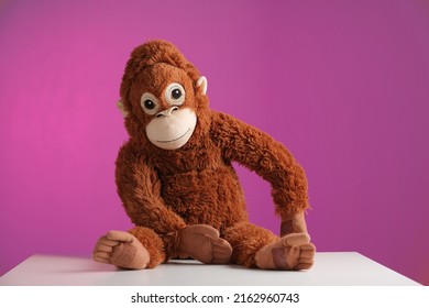 soft toy plush monkey brown