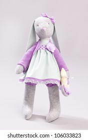 Soft Toy Rabbit. Doll Handmade