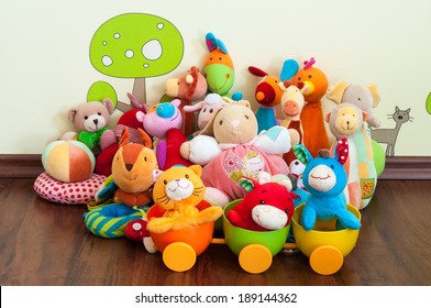 Soft Toys In A Child's Bedroom