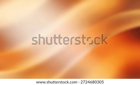 Soft Warm Gradient Flow Background with Abstract Golden Orange Waves.