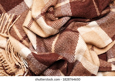 Soft warm plaid as background