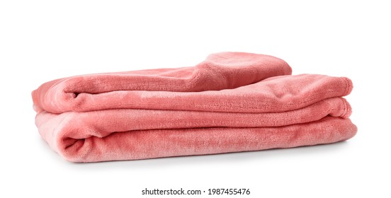 Soft warm plaid on white background