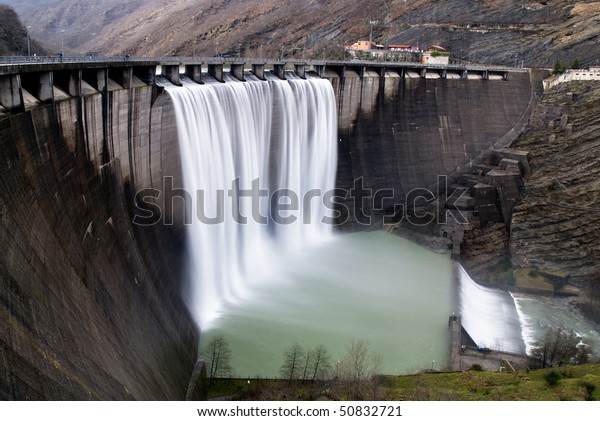 Soft Waterfall Dam ภาพสต็อก (แก้ไขตอนนี้) 50832721 Hydroelectric Power Station, Waterfall at วิดีโอสต็อก (ปลอด