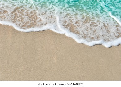 Soft Waves On Sand Beach Stock Photo 586169825 | Shutterstock