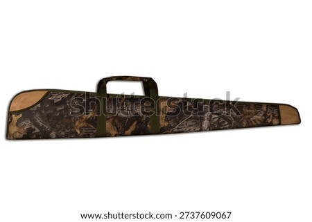 Soft weapon case on white background

