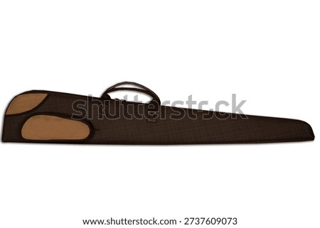 Soft weapon case on white background

