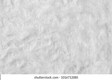 Soft, White Mohair Texture Background