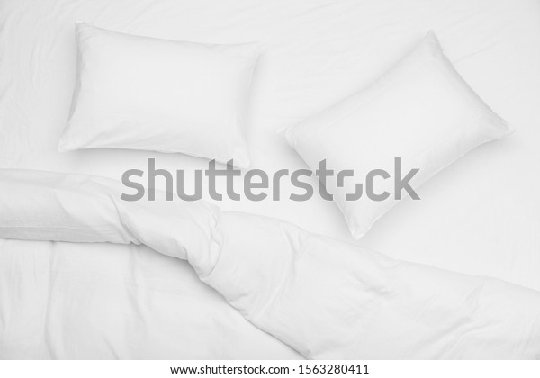 soft white pillows