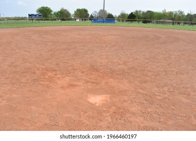 Softball Field With A Dirt Infield